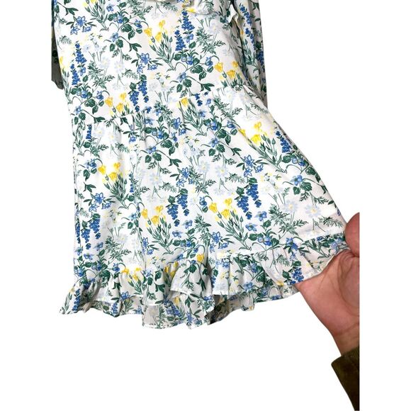 Janie and Jack Floral Print Ruffle Romper Size 6 - Picture 5 of 12